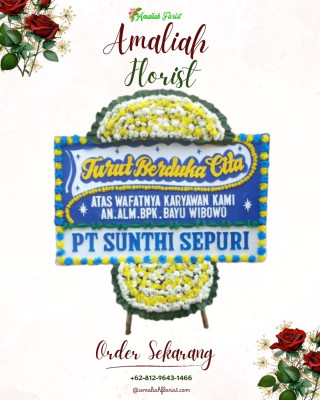 Papan Bunga Duka di Talise
