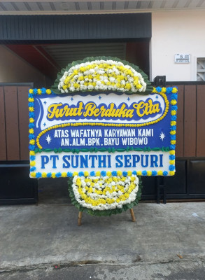 Papan Bunga Duka di Talise
