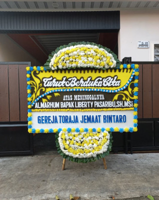 Papan Bunga Duka di Talise